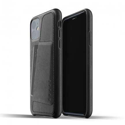 Mujjo Leather Wallet Case iPhone 11 (Black)